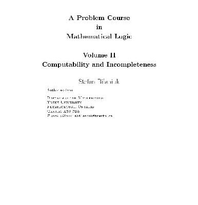 خرید و دانلود نسخه کامل کتاب A Problem Course in Mathematical Logic