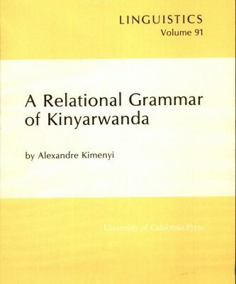 خرید و دانلود نسخه کامل کتاب A Relational Grammar of Kinyarwanda
