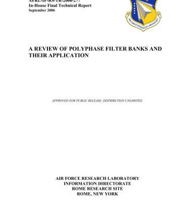 خرید و دانلود نسخه کامل کتاب A Review of Polyphase Filter Banks and Their Application
