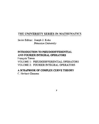 خرید و دانلود نسخه کامل کتاب A Scrapbook of Complex Curve Theory (University Series in Mathematics)