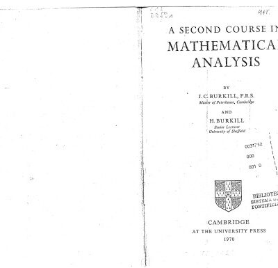 خرید و دانلود نسخه کامل کتاب A Second Course in Analysis