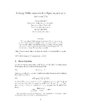 خرید و دانلود نسخه کامل کتاب A sharp Hölder estimate for elliptic equations in two variables