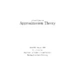 خرید و دانلود نسخه کامل کتاب A short course on approximation theory (Math682)