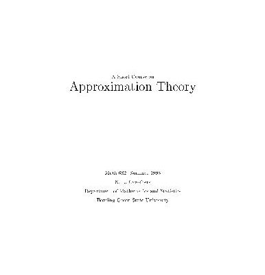 خرید و دانلود نسخه کامل کتاب A short course on approximation theory (Math682)