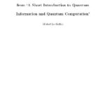 خرید و دانلود نسخه کامل کتاب A short introduction to quantum information and quantum computation: solutions of exercises