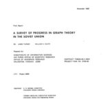 خرید و دانلود نسخه کامل کتاب A survey of progress in graph theory in the Soviet Union