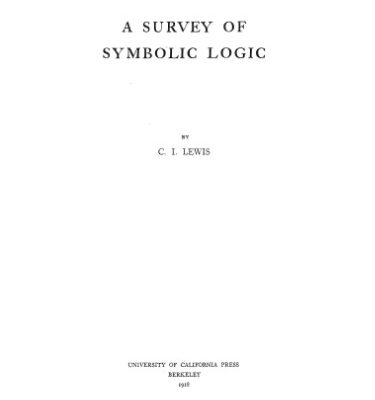 خرید و دانلود نسخه کامل کتاب A Survey of Symbolic Logic