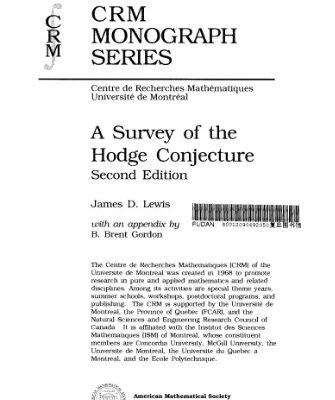 خرید و دانلود نسخه کامل کتاب A survey of the Hodge conjecture