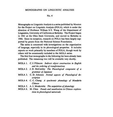خرید و دانلود نسخه کامل کتاب A Synchronic Phonology of Mandarin Chinese