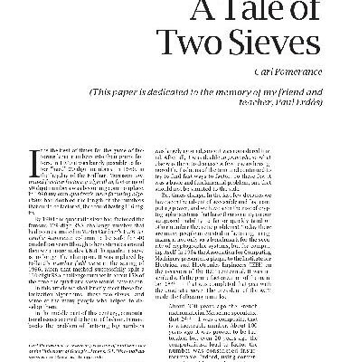 خرید و دانلود نسخه کامل کتاب A tale of two sieves