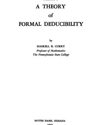 خرید و دانلود نسخه کامل کتاب A Theory of Formal Deducibility (Notre Dame Mathematical Lectures, No. 6)