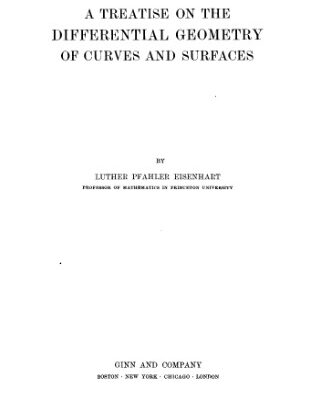خرید و دانلود نسخه کامل کتاب A Treatise on the Differential Geometry of Curves and Surfaces