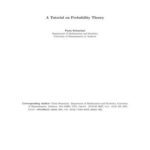 خرید و دانلود نسخه کامل کتاب A Tutorial on Probability Theory