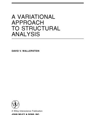 خرید و دانلود نسخه کامل کتاب A variational approach to structural analysis
