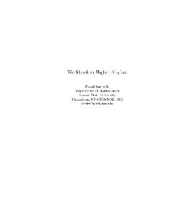 خرید و دانلود نسخه کامل کتاب A workbook in higher algebra