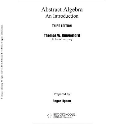خرید و دانلود نسخه کامل کتاب Abstract Algebra: An Introduction – Complete Solutions Manual