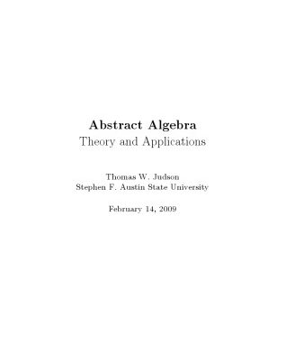 خرید و دانلود نسخه کامل کتاب Abstract algebra: Theory and applications