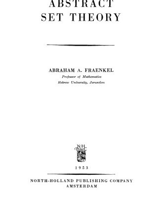 خرید و دانلود نسخه کامل کتاب Abstract Set Theory
