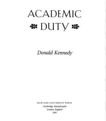 خرید و دانلود نسخه کامل کتاب Academic duty