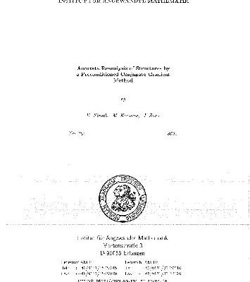 خرید و دانلود نسخه کامل کتاب Accurate Reanalysis of Structures by A Preconditioned Conjugate Gradient Method
