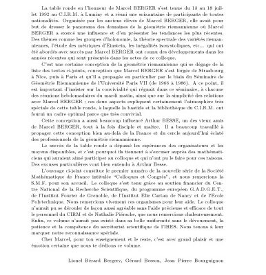 خرید و دانلود نسخه کامل کتاب Actes de la Table ronde de geometrie differentielle: En l’honneur de Marcel Berger