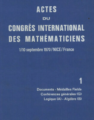 خرید و دانلود نسخه کامل کتاب Actes du Congres International Des Mathematiciens (1970)(fr)(520s)