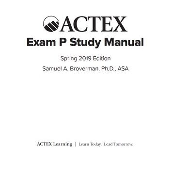 خرید و دانلود نسخه کامل کتاب Actex Exam P Study Manual
