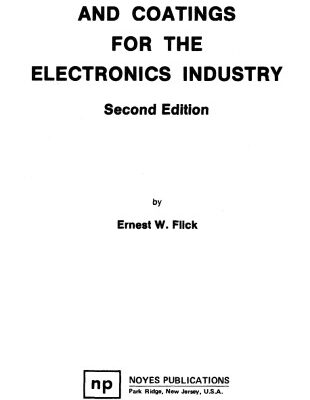 خرید و دانلود نسخه کامل کتاب Adhesives, Sealants and Coatings for the Electronics Industry
