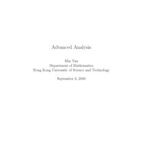 خرید و دانلود نسخه کامل کتاب Advanced Analysis