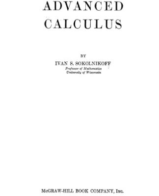 خرید و دانلود نسخه کامل کتاب Advanced Calculus