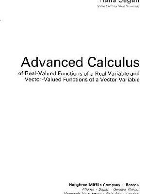 خرید و دانلود نسخه کامل کتاب Advanced calculus