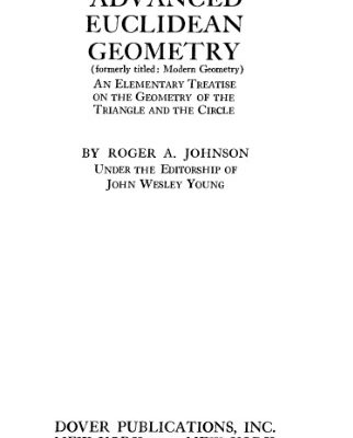 خرید و دانلود نسخه کامل کتاب Advanced Euclidean Geometry