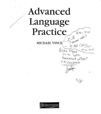 خرید و دانلود نسخه کامل کتاب Advanced Language Practice with Key (Spanish Edition)