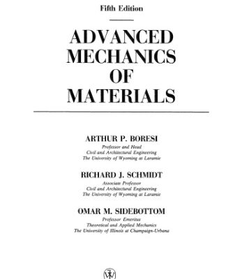 خرید و دانلود نسخه کامل کتاب Advanced mechanics of materials