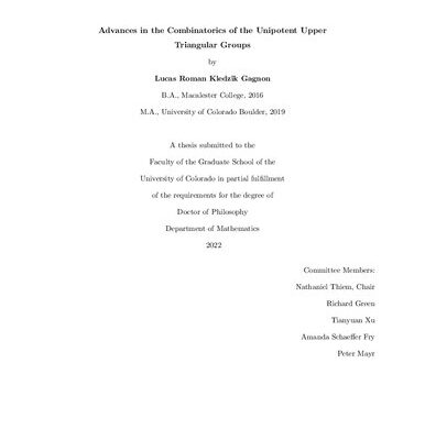 خرید و دانلود نسخه کامل کتاب Advances in the Combinatorics of the Unipotent Upper Triangular Groups