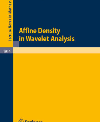خرید و دانلود نسخه کامل کتاب Affine Density in Wavelet Analysis