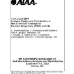 خرید و دانلود نسخه کامل کتاب AIAA 2002-5664 Analysis Design and Optimization of Non-Cylindrical Fuselage for Blended-Wi