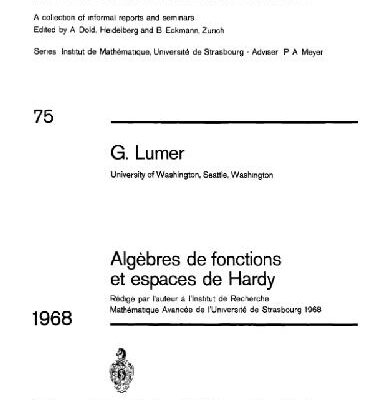 خرید و دانلود نسخه کامل کتاب Aigebres de fonctions et espaces de Hardy