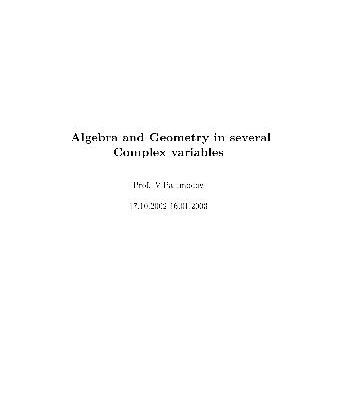 خرید و دانلود نسخه کامل کتاب Algebra and geometry in several complex variables
