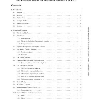 خرید و دانلود نسخه کامل کتاب Algebra and Geometry, Part I