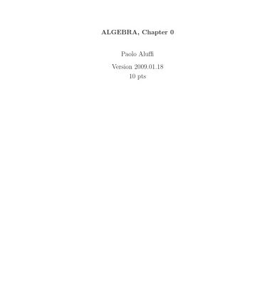 خرید و دانلود نسخه کامل کتاب Algebra, Chapter 0, Version 2009.01.18