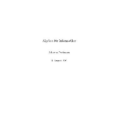 خرید و دانلود نسخه کامل کتاب Algebra fur Informatiker