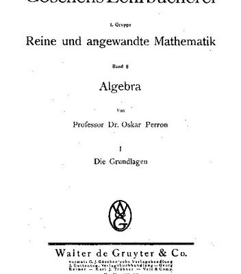 خرید و دانلود نسخه کامل کتاب Algebra I: Die Grundlagen
