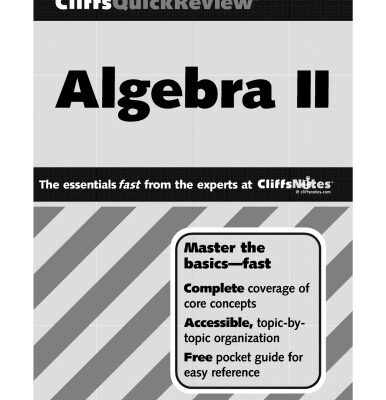 خرید و دانلود نسخه کامل کتاب Algebra II. Cliffs Quick Review