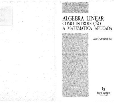 خرید و دانلود نسخه کامل کتاب Álgebra Linear Como Introdução à Matemática Aplicada