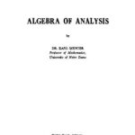 خرید و دانلود نسخه کامل کتاب Algebra of Analysis
