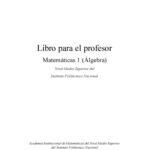 خرید و دانلود نسخه کامل کتاب Álgebra para nivel medio superior (guía para el profesor)  Spanish