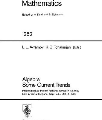 خرید و دانلود نسخه کامل کتاب Algebra Some Current Trends