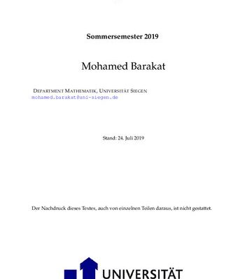 خرید و دانلود نسخه کامل کتاب Algebra: Sommersemester 2019