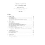 خرید و دانلود نسخه کامل کتاب Algebra superiore 1 [Lecture notes]